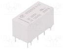 Relay: electromagnetic; DPDT; Ucoil: 12VDC; 3A; 1A/125VAC; 3A/30VDC HONGFA RELAY