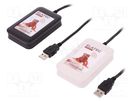 RFID card tester set; 4.3÷5.5V; USB; 155x100x35mm ELATEC