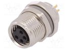 Connector: M8; female; PIN: 4; unshielded; socket; IP67; 30V TE Connectivity