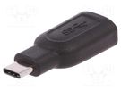 Adapter; USB 3.0; USB A socket,USB C plug QOLTEC