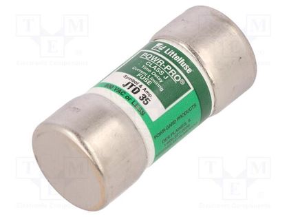Fuse: fuse; time-lag; 35A; 600VAC; 300VDC; industrial; 27x60.3mm LITTELFUSE 0JTD035.T