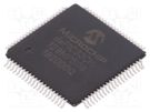 IC: dsPIC microcontroller; 128kB; 20kBSRAM; TQFP80; 3÷3.6VDC MICROCHIP TECHNOLOGY