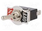 Switch: toggle; Pos: 2; SPST; ON-OFF; 10A/250VAC; Leads: connectors 