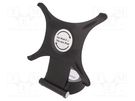 Tablet holder; black; Mounting: free-standing handle QOLTEC