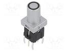 Switch: keypad; Pos: 2; SPST-NO; 0.05A/12VDC; silver; LED; yellow HIGHLY ELECTRIC
