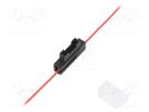 Fuse holder; 19mm; 0.5mm2; 3A; red; automotive fuses 4CARMEDIA