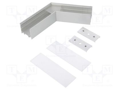 Connector 120°; silver; aluminium; anodized; VARIO30-02 TOPMET TOP-V4690020