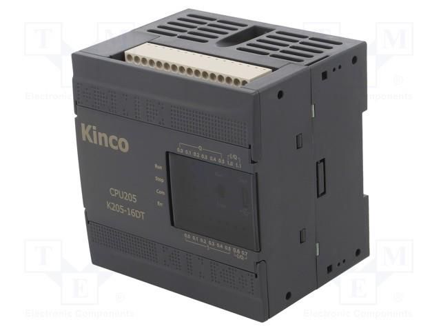 Module: PLC programmable controller; 24VDC; OUT: 6; IN: 6; IP20 Kinco K205-16DT
