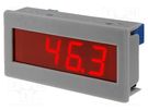 Voltmeter; digital,mounting; 0÷200mV; on panel; snap fastener 
