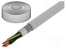 Wire; TOPFLEX-600-C-PVC; 4G1.5mm2; round; stranded; Cu; PVC; grey HELUKABEL