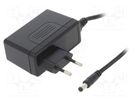 Power supply: switched-mode; mains,plug; 5VDC; 6A; 30W; Plug: EU MEAN WELL