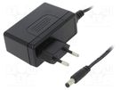 Power supply: switched-mode; mains,plug; 24VDC; 2.5A; 60W; Plug: EU MEAN WELL