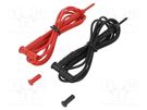 Test leads; Inom: 15A; Len: 1.5m; red and black; Insulation: PVC CHAUVIN ARNOUX