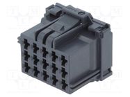 Connector: automotive; MCP 2.8; female; plug; for cable; PIN: 15 TE Connectivity
