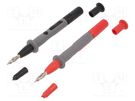 Probe tip; 15A; red and black; Socket size: 4mm CHAUVIN ARNOUX