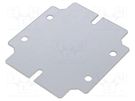 Mounting plate; steel; Plating: zinc RITTAL