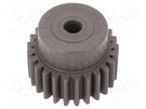Spur gear; whell width: 30mm; Ø: 40.5mm; Number of teeth: 25; ZCL ELESA+GANTER