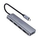 Ugreen USB Type C HUB - 4x USB 3.2 Gen 1 with USB-C power port gray (CM219 70336), Ugreen