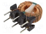 Inductor: wire; THT; 15mH; 500mA; 384mΩ; 230VAC; 4.5x7.5mm; -20÷50% FERYSTER