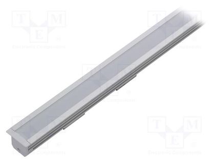 Profiles for LED modules; white; natural; L: 1m; DEEP10; aluminium TOPMET TOP-58790020