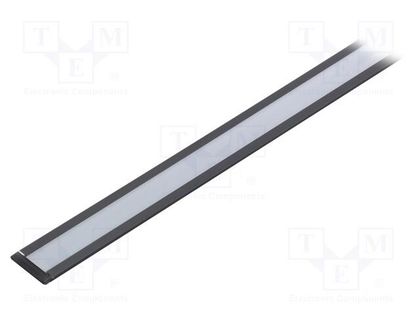 Profiles for LED modules; white; black; L: 1m; GROOVE10; aluminium TOPMET TOP-58350021