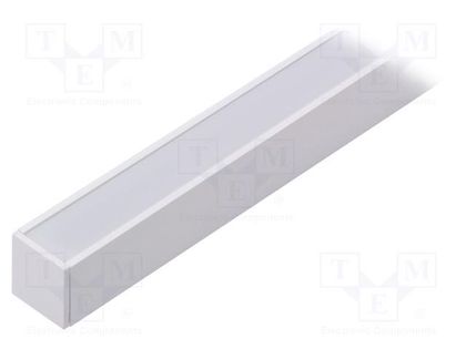 Profiles for LED modules; white; white; L: 1m; LINEA20; aluminium TOPMET TOP-58850001