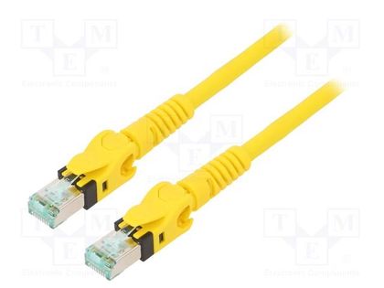 Patch cord; S/FTP; 6a; stranded; Cu; PUR; yellow; 1m; 27AWG; Cores: 8 HARTING 09488585745010