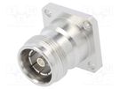 Connector: 4.3-10; female; flange (2 holes),for panel mounting MOLEX