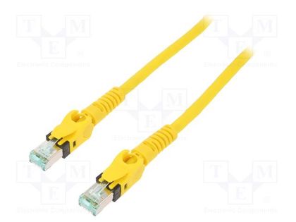 Patch cord; S/FTP; 6a; stranded; Cu; PUR; yellow; 1m; 27AWG; Cores: 8 HARTING 09488484745010