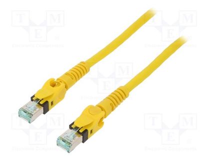Patch cord; S/FTP; 6a; stranded; Cu; PUR; yellow; 1m; 27AWG; Cores: 8 HARTING 09488485745010