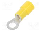 Tip: ring; M5; Ø: 5.3mm; 2.63÷6.64mm2; crimped; for cable; insulated NICHIFU