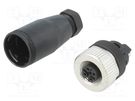 Plug; M12; PIN: 5; female; A code-DeviceNet / CANopen; for cable WEIDMÜLLER