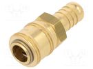 Quick connection coupling EURO; with bushing; brass METABO