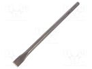 Chisel; for concrete; L: 400mm; metal; SDS-MAX; Tipwidth: 25mm METABO