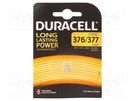 Battery: silver; 1.55V; coin,R626,SR626,SR66; non-rechargeable DURACELL