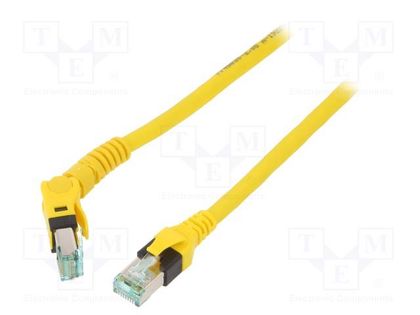 Patch cord; S/FTP; 6a; stranded; Cu; PUR; yellow; 2m; 27AWG; Cores: 8 HARTING 09488447745020