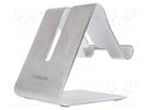 Tablet/smartphone stand; aluminium LOGILINK