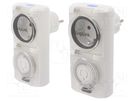 Programmable time switch; 30min÷24h; 230VAC/16A; Usup: 230VAC LOGILINK