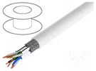 Wire; S/FTP; 7; industrial Ethernet; stranded; Cu; LSZH; white; 100m LOGILINK