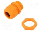 Cable gland; with metric thread; M25; 1.5; IP68; polyamide; orange OBO BETTERMANN