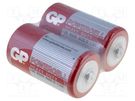 Battery: zinc-carbon; 1.5V; D; non-rechargeable; 2pcs; POWERCELL GP