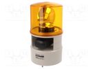Signaller: lighting-sound; 24VDC; siren,rotating light; amber QLIGHT