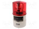 Signaller: lighting-sound; 24VDC; siren,rotating light; LED; red QLIGHT