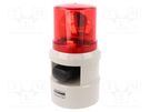 Signaller: lighting-sound; 24VDC; siren,rotating light; LED; red QLIGHT