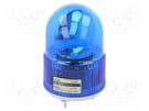 Signaller: lighting; rotating light; blue; S100; 24VDC; IP44; 566mA QLIGHT
