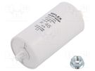 Capacitor: for discharge lamp; 45uF; 250VAC; ±10%; Ø45x95mm; 6 MIFLEX