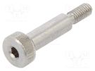 Shoulder screw; A2 stainless steel; M3; 0.5; Thread len: 7mm ELESA+GANTER