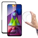 Wozinsky Full Cover Flexi Nano Glass Hybrid Screen Protector with frame for Samsung Galaxy M51 black, Wozinsky