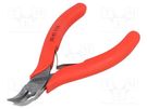 Pliers; curved,precision,half-rounded nose; 115mm KNIPEX