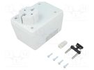 Enclosure: for power supplies; with earthing; X: 65mm; Y: 90mm MASZCZYK